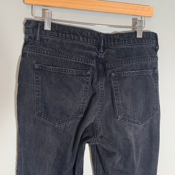 Alexander Wang black fade hidden button fly 003 100% cotton denim jeans - Picture 6 of 12